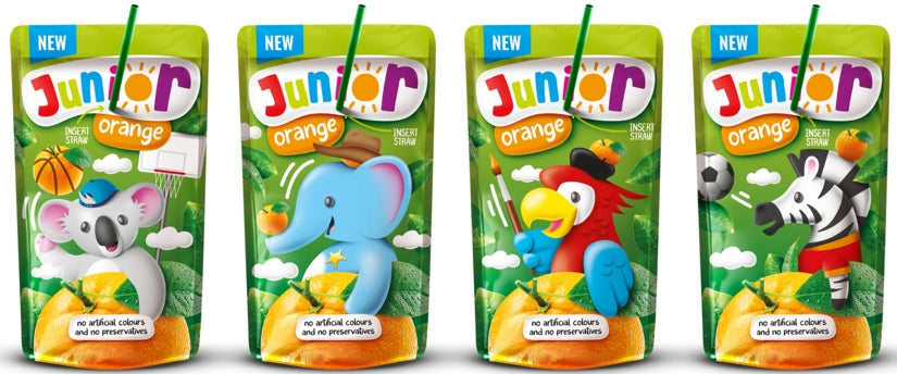 Junior Orange Kids Juice, 200 mL