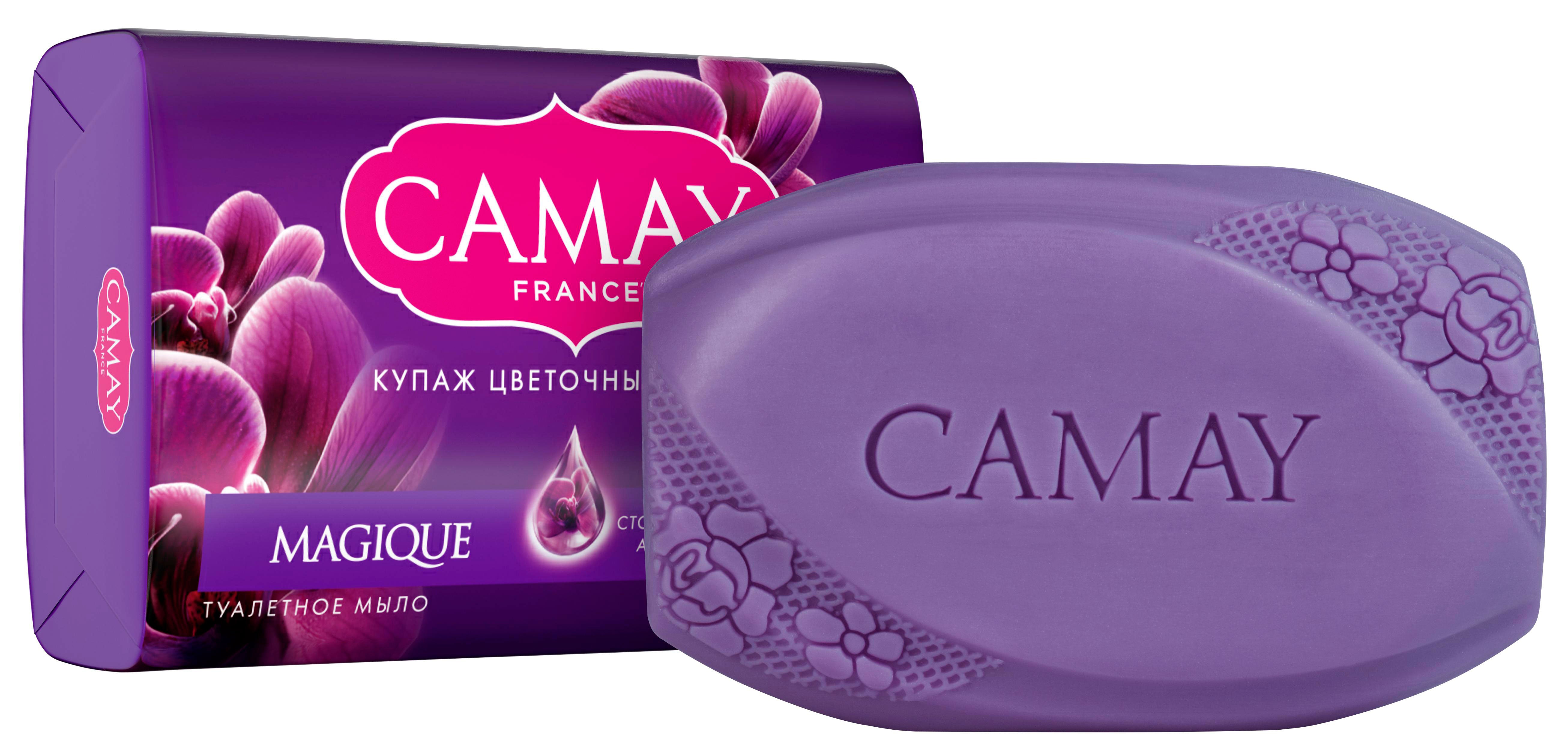 Camay Magical Spell Black Orchid & Patchouli Oil Bar Soap, 85 g