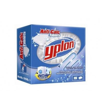 Tablets Anti Limescale Yplon Anti Calc for Washing Machine Descaler, 15 pcs