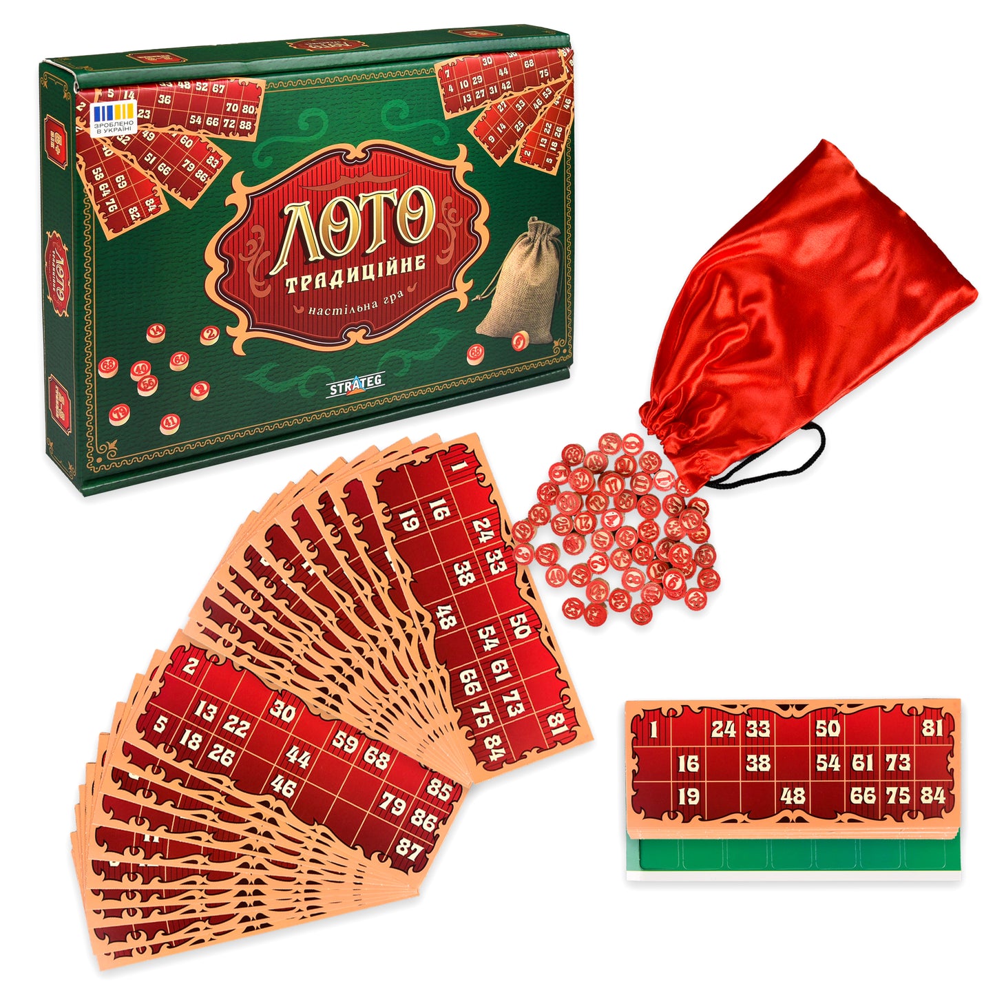 Strateg 30488 Traditional Lotto Board Game