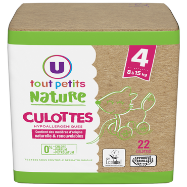 U tout petits Nature 4 Baby Pull-Up Diaper Pants, 22 pcs, 8-15 kg - Image 2