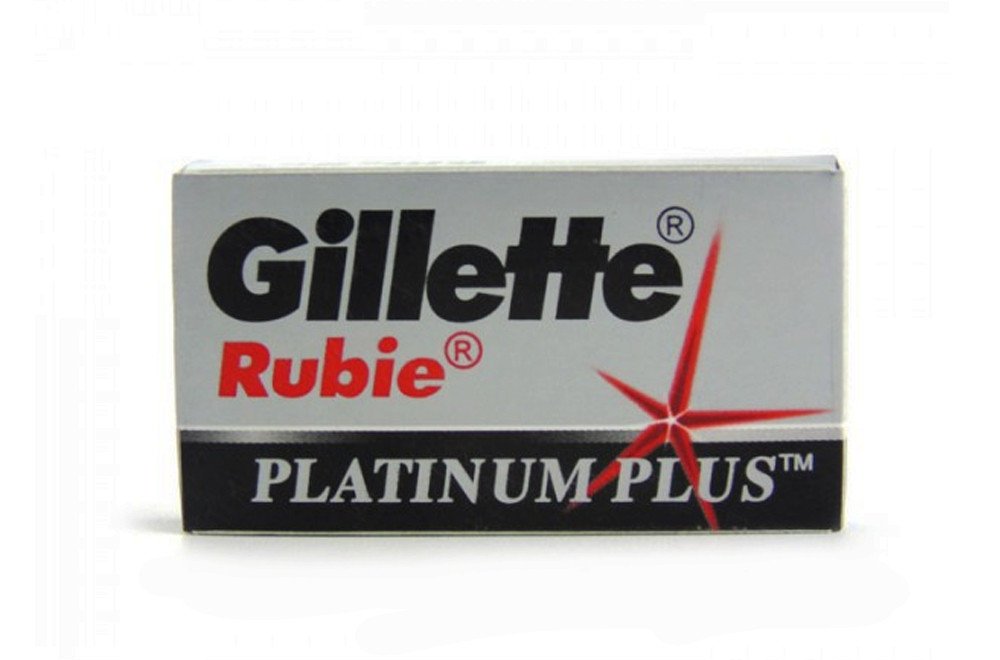 Gillette RUBIE Platinum Double-Edge Razor Blades, 5 pcs