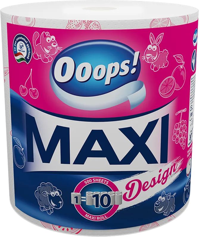 Ooops! Ooops Maxi Design 2 ply 500 vidryviv Paper Towel