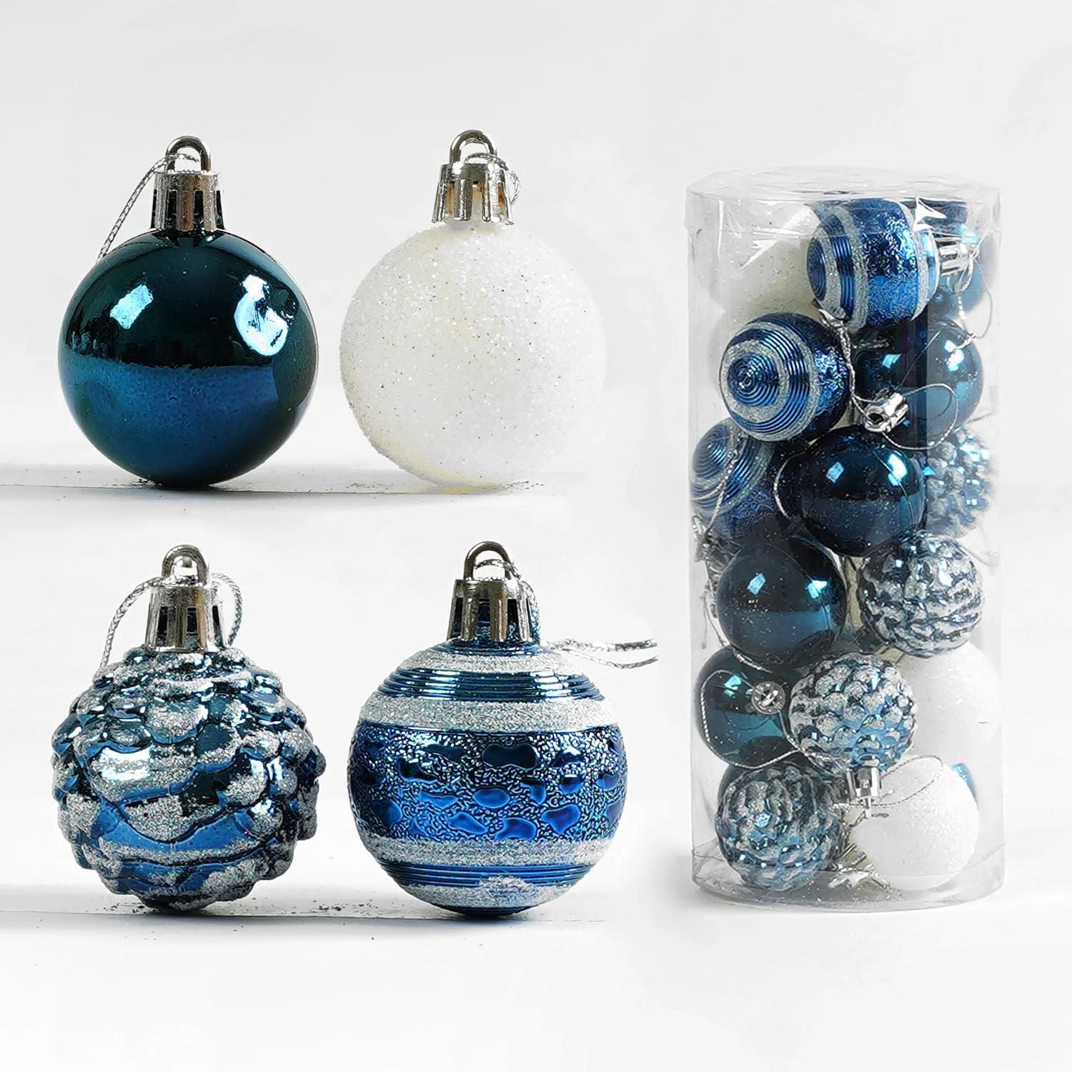 D 35029 Christmas Ball Ornaments, 4 cm, 24 pcs