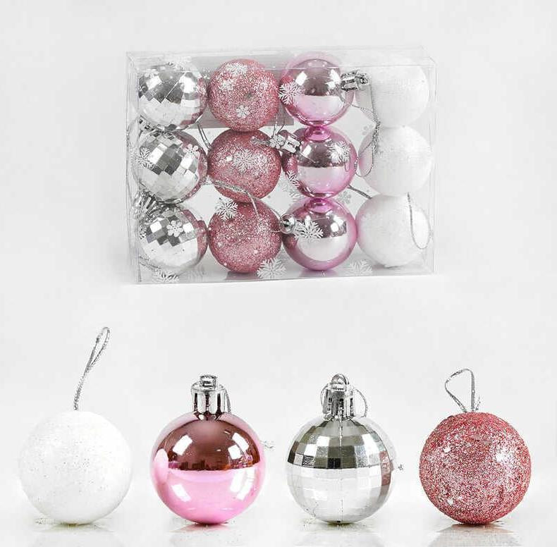 D 35864 Christmas Ball Ornaments, 3.5 cm, 12 pcs