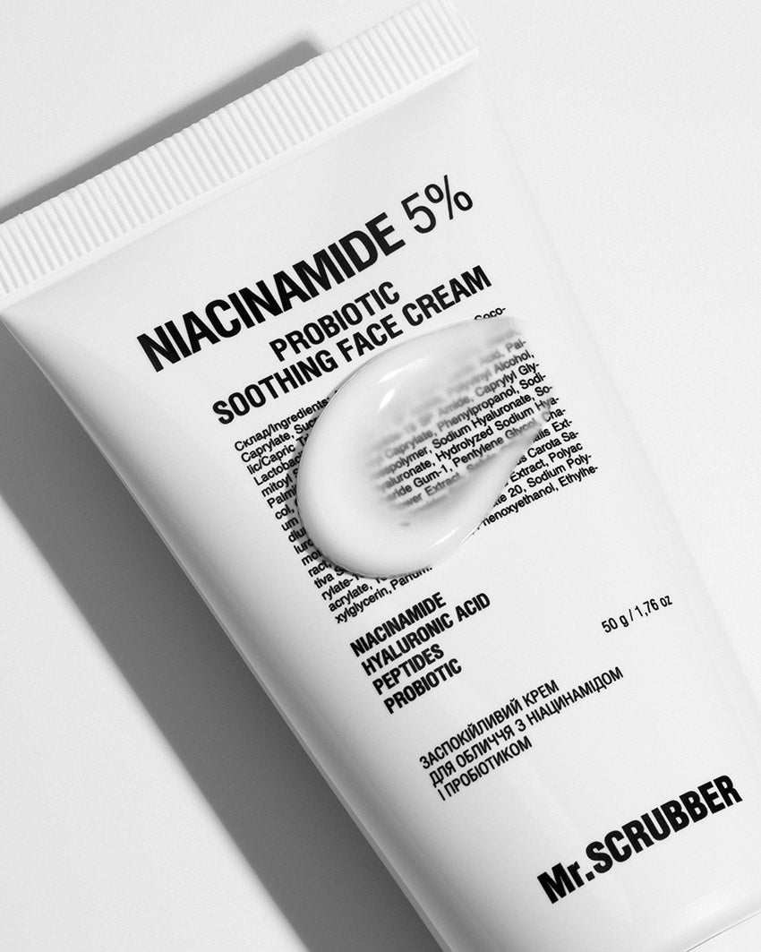 Mr. Scrubber Soothing Face Cream with Niacinamide & Probiotic, 50 g - Image 2