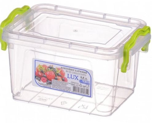 Al-Plastik LUX No. 2 Food Container, 0.8 L
