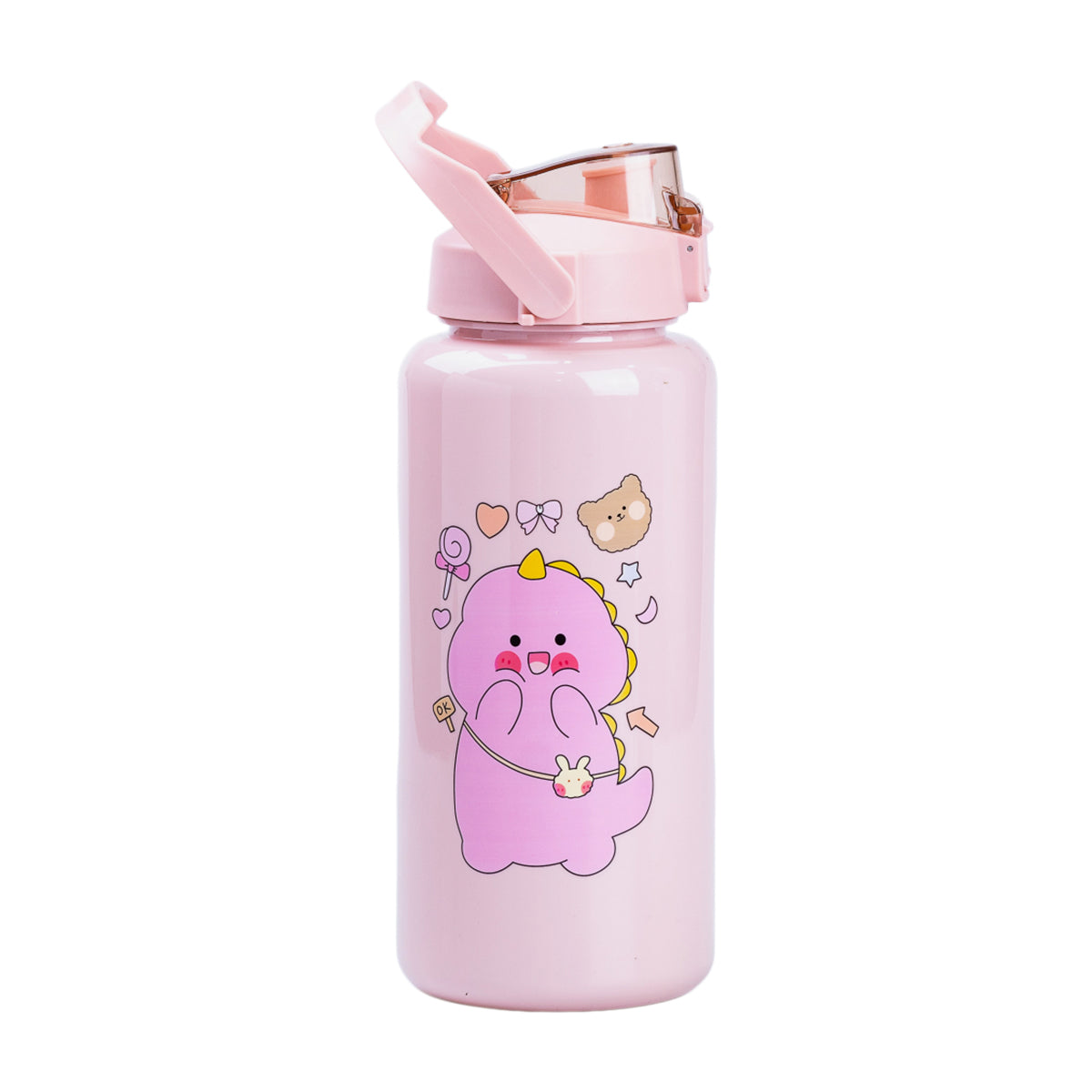 Dinosaur Pink 3-in-1 Water Bottle Set, 300 mL, 700 mL & 2 L - Image 3