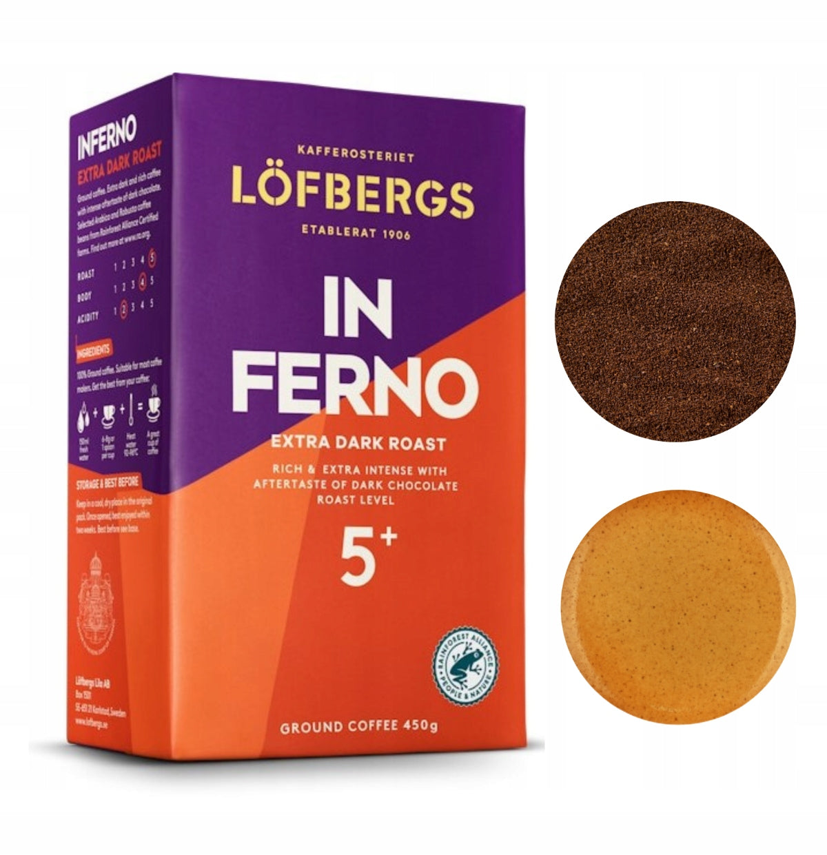 Lofbergs Inferno Ground Coffee, 450 g - Image 2