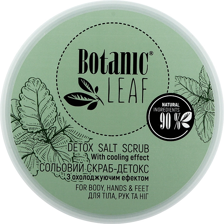 Botanic Leaf Cooling Salt Detox Scrub, 300 g