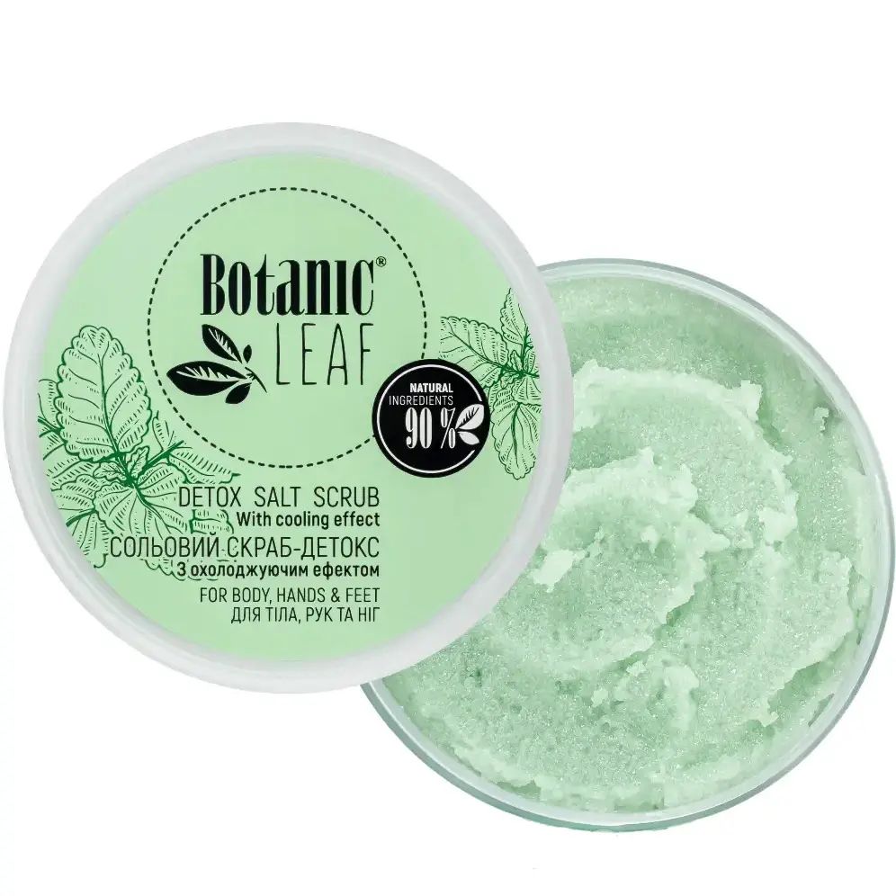 Botanic Leaf Cooling Salt Detox Scrub, 300 g - Image 2