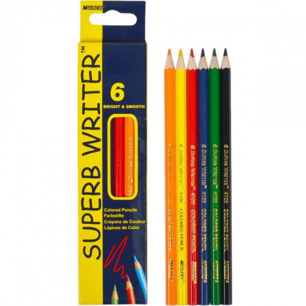 Marco 4100 6 Colors Colored Pencils