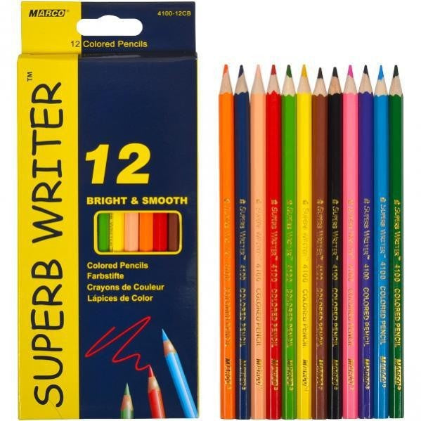 Marco 4100 12 Colors Colored Pencils