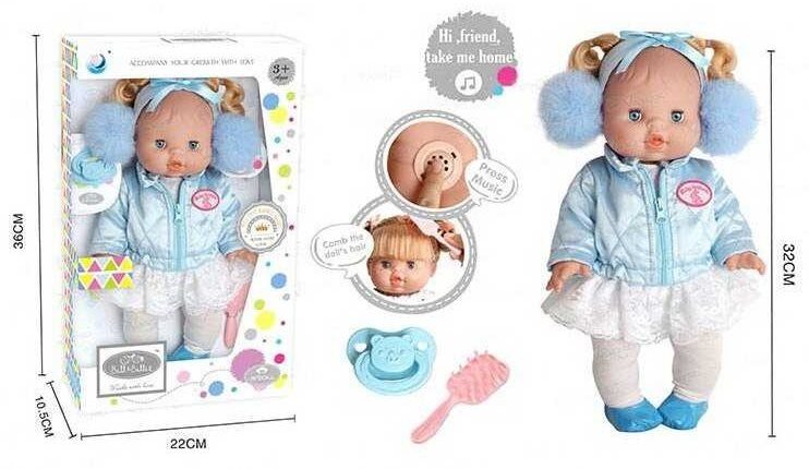 Bill & Billie A727E Battery-Operated Doll with Accessories
