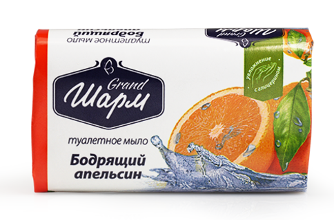 Sharm Invigorating Orange Bar Soap, 70 g