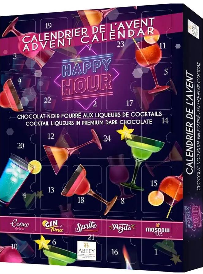 Happy Hour Advent Calendar with Liqueurs, 275 g