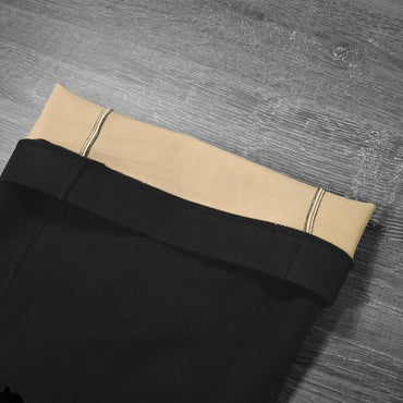 Black Bare-Leg Effect Tights, Size L - Image 2