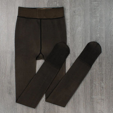Black Bare-Leg Effect Pantyhose, Size XL - Image 2
