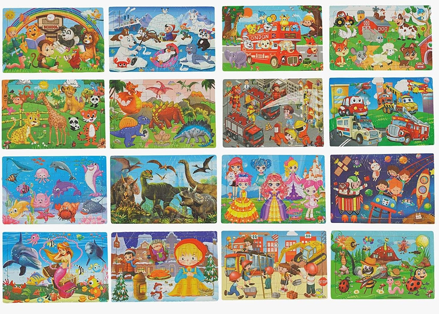 C 63409 Assorted Wooden Puzzle, 30 Pieces