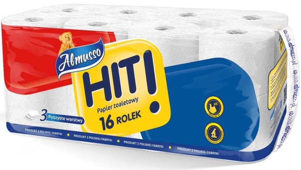 Almusso HIT! 3-Ply Toilet Paper, 16 Rolls