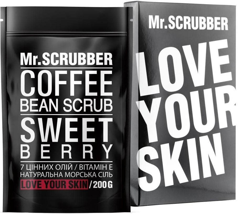 Mr. Scrubber Sweet Berry Coffee Body Scrub, 200 g
