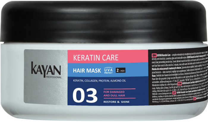 Kayan Professional Keratin Care Hair Mask for Damaged & Dull Hair, 300 mL