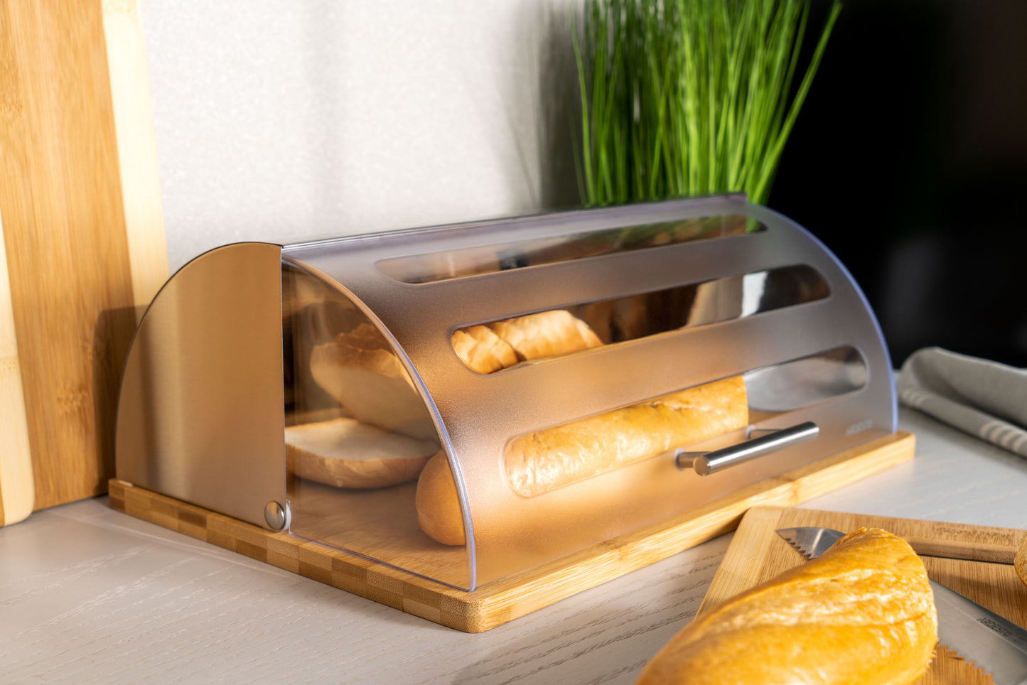 Ardesto Gemini AR4239BS Bread Box, 39 x 28.5 x 15 cm - Image 4