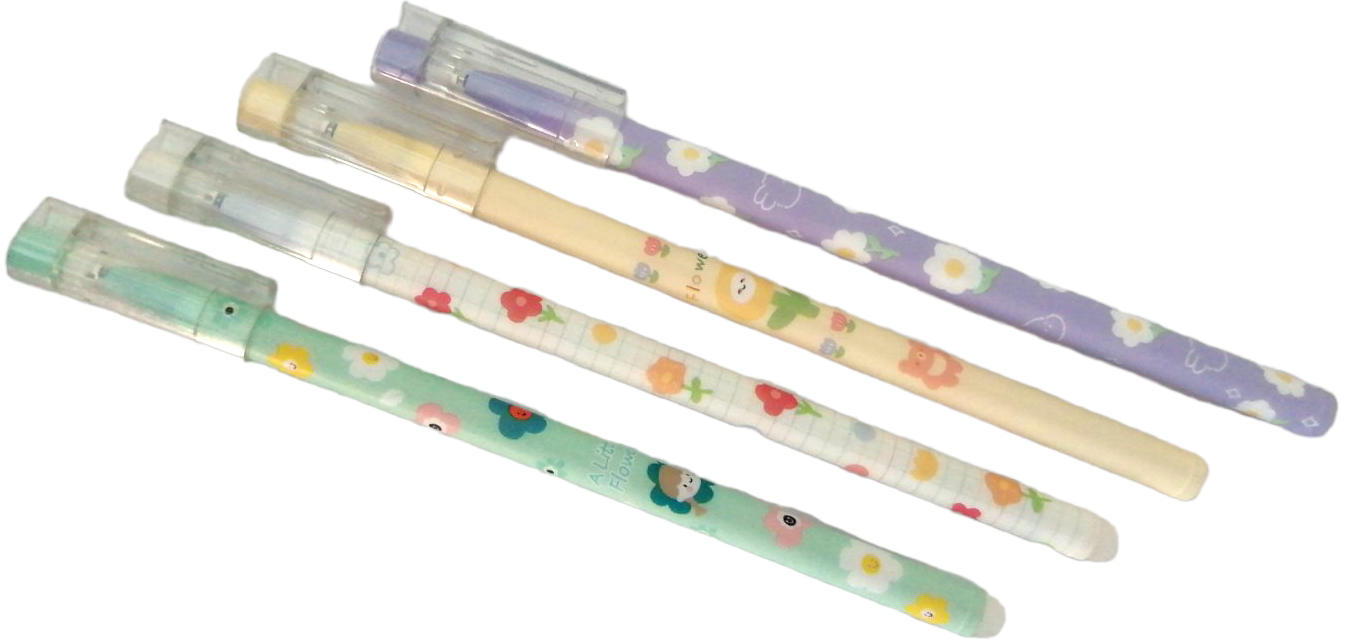 Flowers QX 1802 Blue Erasable Gel Pen, 0.5 mm