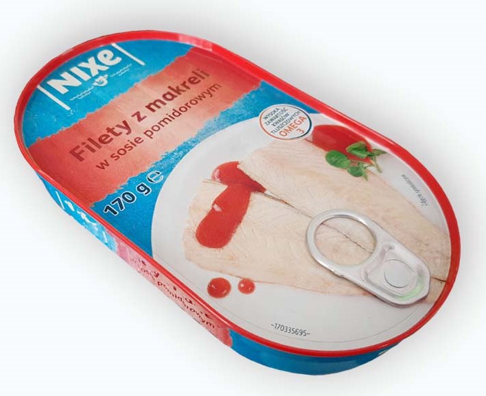 Nixe Mackerel Fillets in Tomato Sauce, 170 g