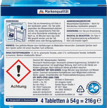 Denkmit 2-in-1 Toilet Cistern Tablets, 4 x 54 g - Image 2