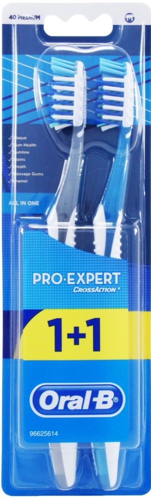 Oral-B 1 + 1 Pro-Expert All-in-One Medium Toothbrush Set