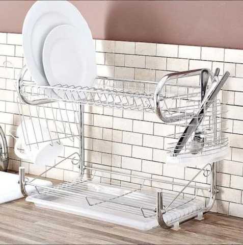 Edenberg EB-2108 Two-Tier Dish Drying Rack - Image 3