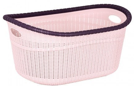 Plastart LA530 Oval Knit-Style Basket, 42 x 55 x 28 cm, 35 L - Image 3