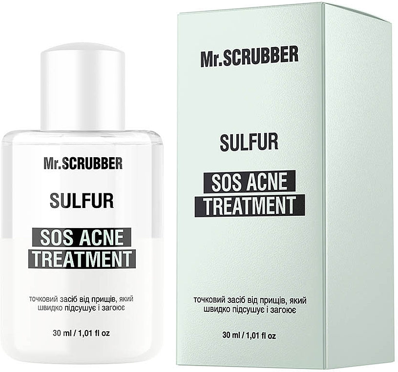 Mr. Scrubber SOS Acne Treatment Sulfur Spot Treatment, 30 mL
