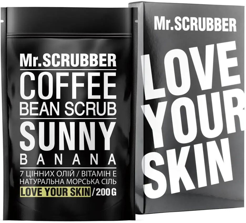 Mr. Scrubber Sunny Banana Coffee Body Scrub, 200 g