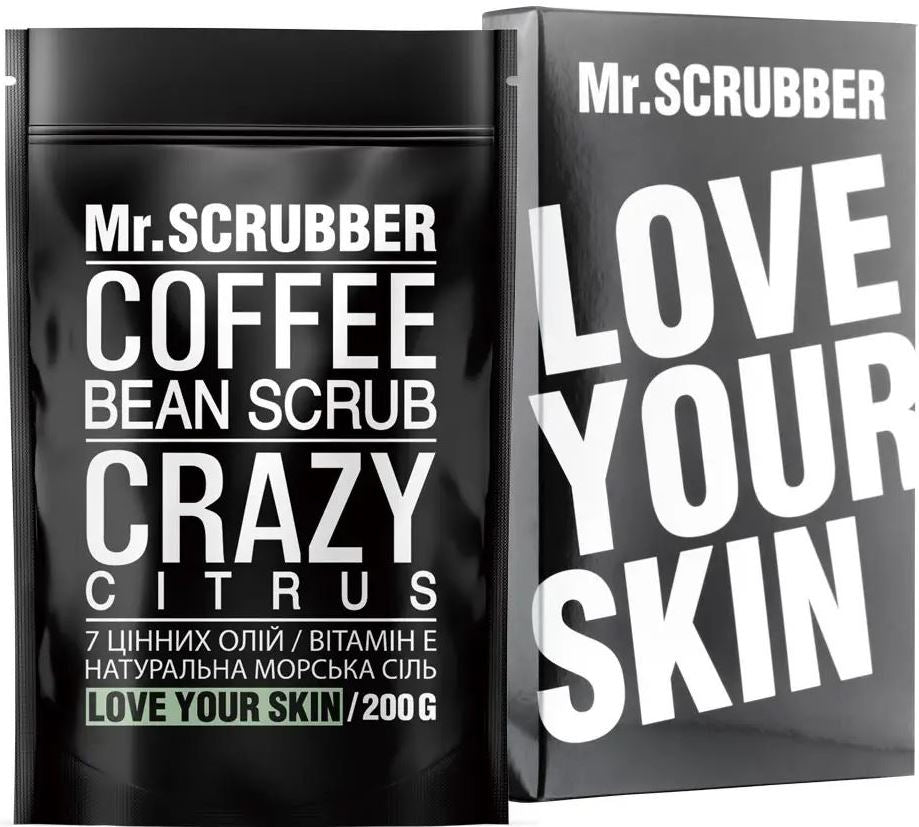 Mr. Scrubber Crazy Citrus Coffee Body Scrub, 200 g