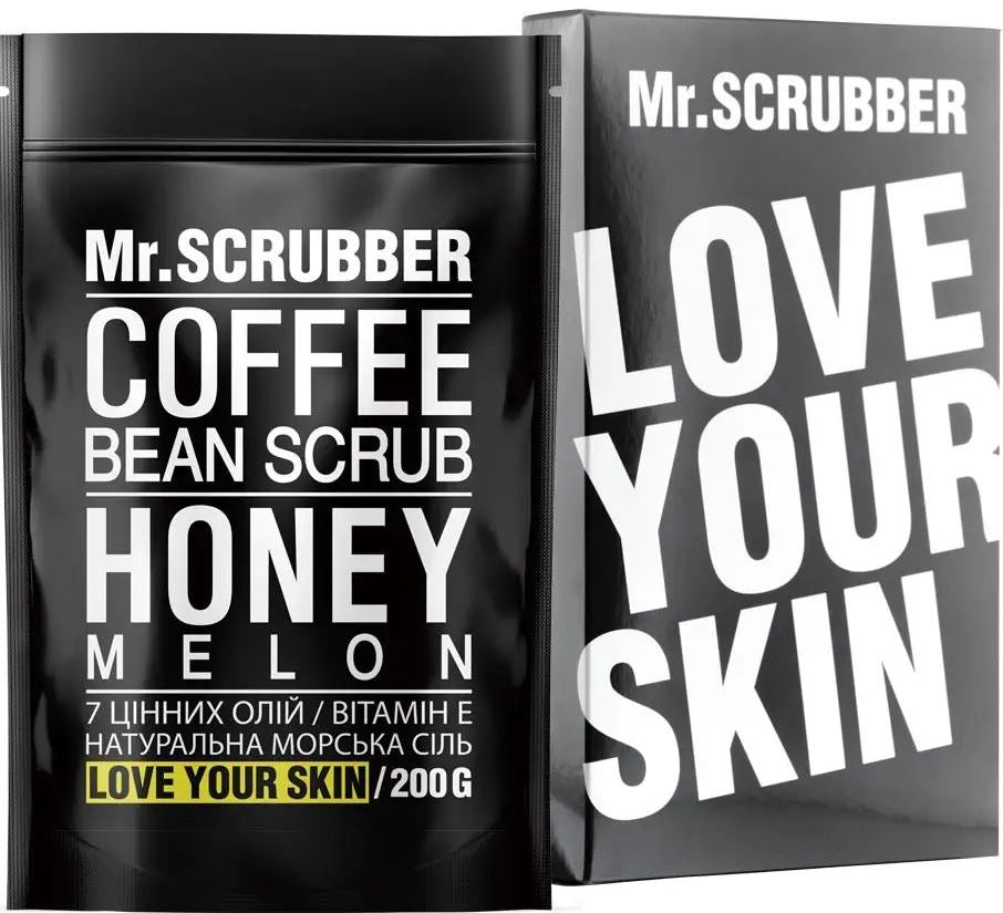 Mr. Scrubber Honey Melon Coffee Body Scrub, 200 g