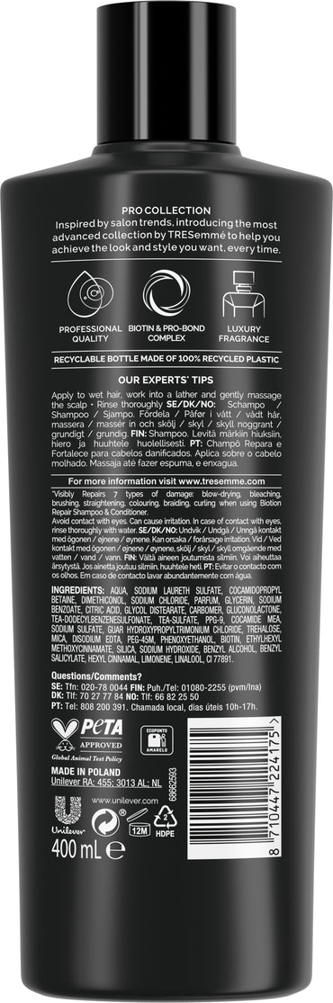 Tresemme Biotin Repair Shampoo, 400 mL - Image 2