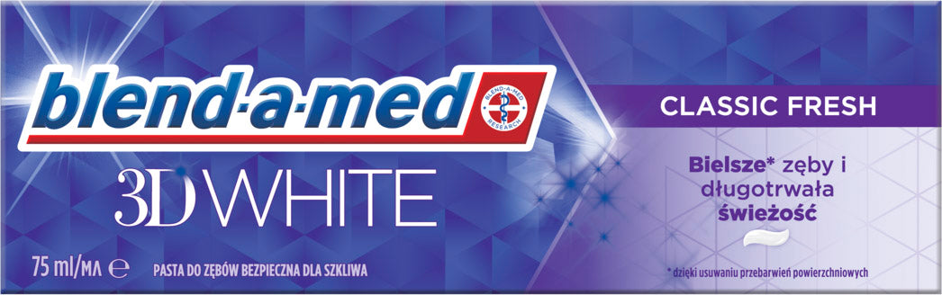 Blend-a-med 3D White Classic Fresh Toothpaste, 75 mL