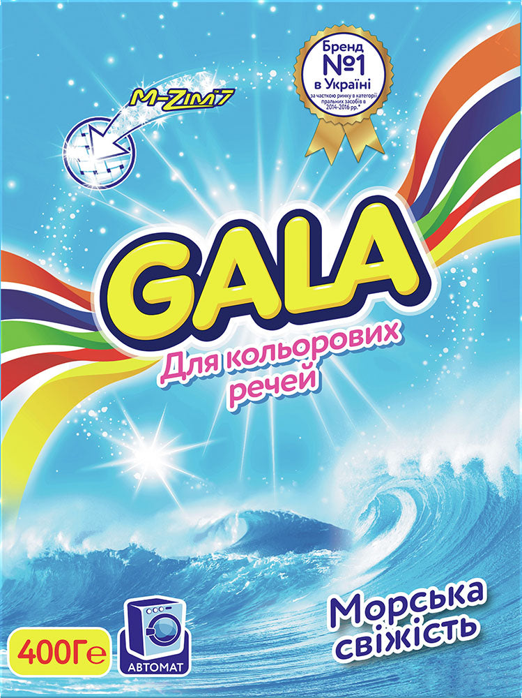 Gala Sea Freshness Color Hand-Wash Laundry Detergent Powder, 400 g