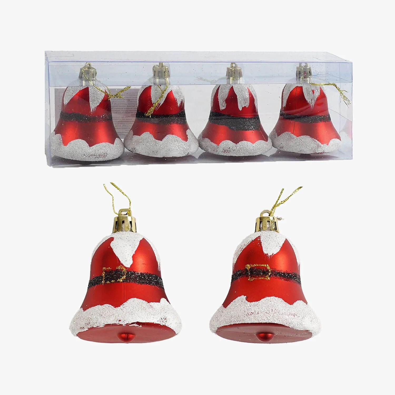 C 67208 Bell Christmas Ornaments, 7 cm, 4 pcs