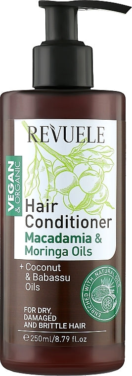 Revuele Vegan & Organic Macadamia & Moringa Extract Conditioner, 250 mL