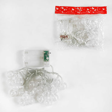 C 61487 Snowballs Battery-Powered String Lights, Yellow Light, 2 Modes - Image 2