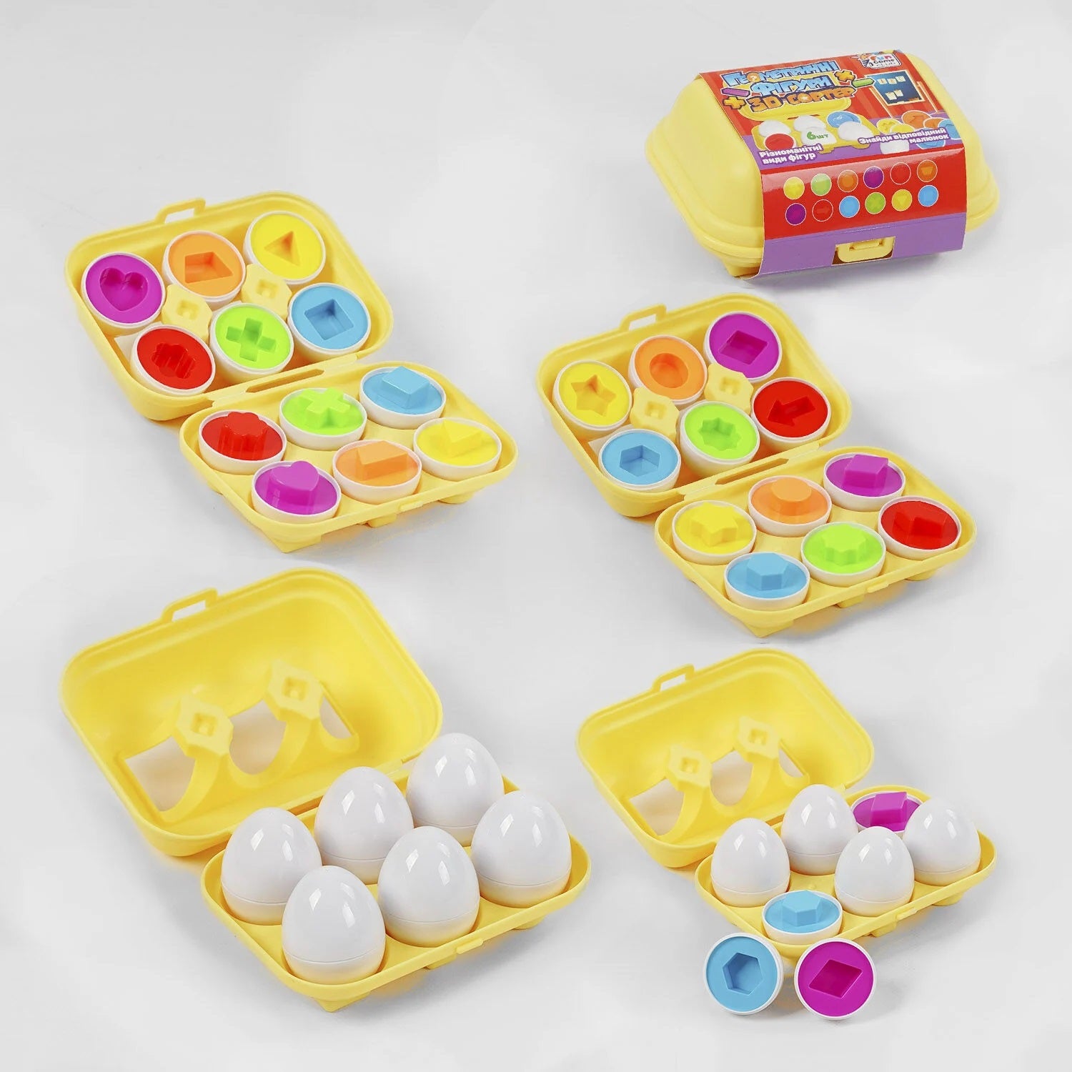4 Fun Game Club 44152 Geometric Shapes 3D Sorter