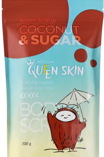 Queen Skin Coconut Flake Body Scrub, 200 g