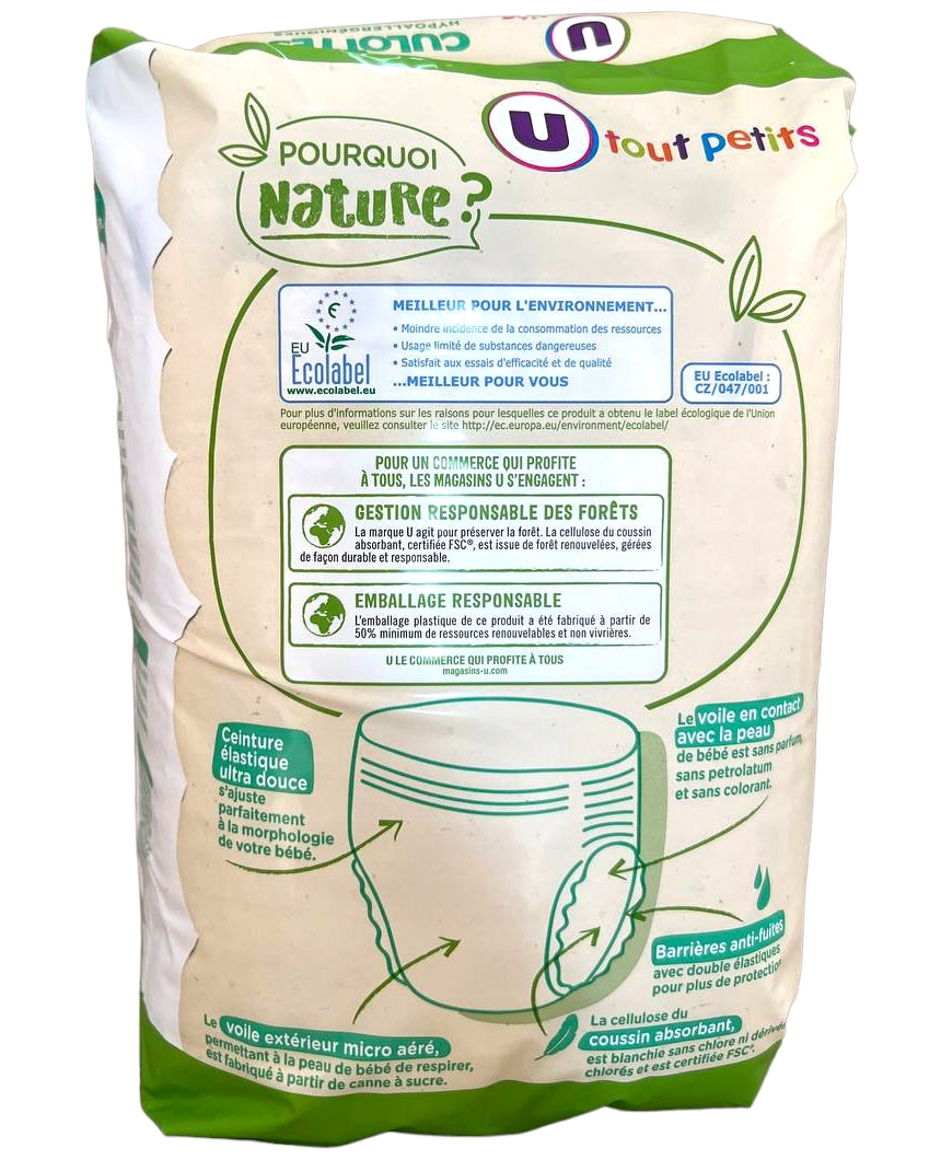 U Tout Petits Nature Size 6 Baby Pull-Up Diaper Pants, 16+ kg, 18 pcs - Image 2