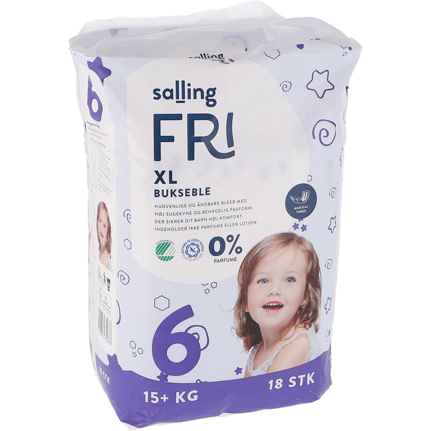Salling FRI Size 6 Baby Pull-Up Diaper Pants, 15+ kg, 18 pcs - Image 3
