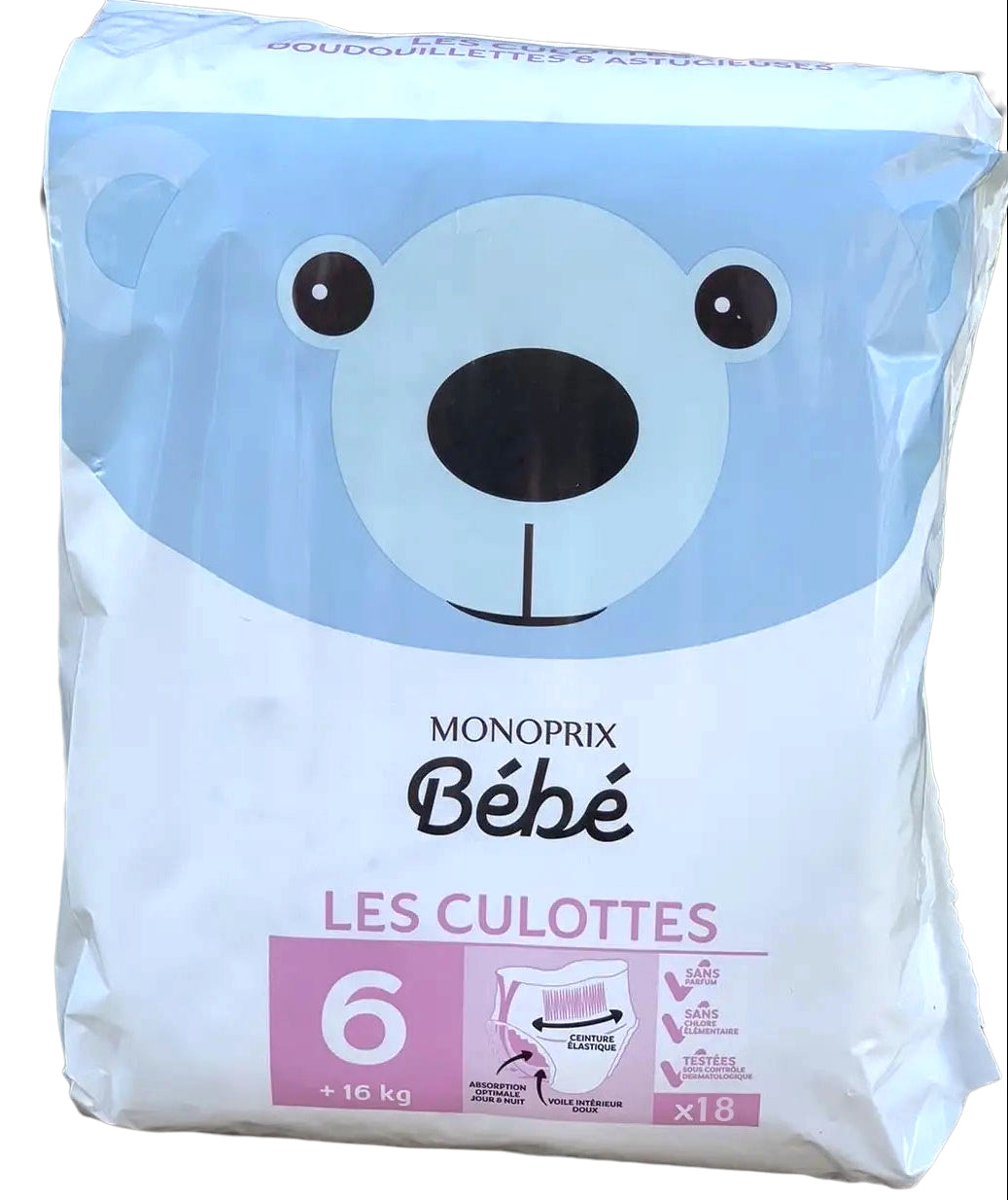 Monoprix Bebe Size 6 Baby Pull-Up Diaper Pants, 16+ kg, 18 pcs - Image 2