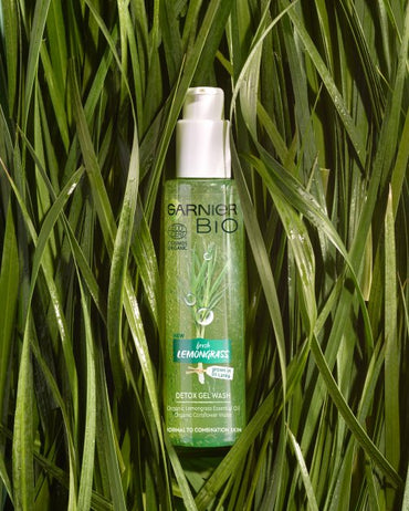 Garnier Bio Lemongrass Detox Face Wash Gel for Normal & Combination Skin, 150 mL - Image 2