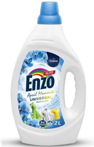Deluxe Enzo Elite April Moments Universal 6-in-1 Liquid Laundry Detergent, 50 Wash Loads, 2 L